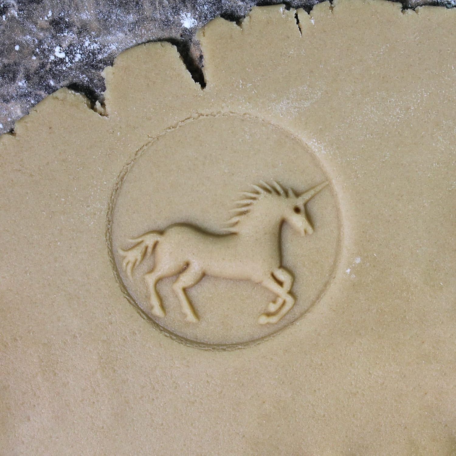 Wood Cookie Stamp, 2.5 Inch (Unicorn CS-025)