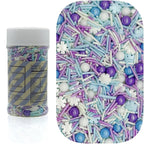 Dynastang Snowflake Sprinkles Mixed Style Edible Cake Decorations Cupcake Toppers Cookie Perfect for Cakes, Cupcakes, Desserts Toppings 3OZ