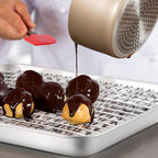 Stainless Steel Cooling Rack Size -Medium, 10 x 15 Inches, Dishwasher-Safe, Oven Safe, Cookie Cooling Racks for Baking & Cooking - Pack of 6