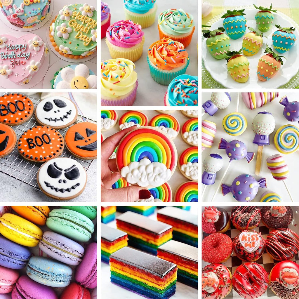 Oil Based Food Coloring for Chocolate, 20 Colors Food Coloring Set for Cake Decorating - Nomeca Food Grade Edible Food Dye for Baking,Candy Melts Cookies Fondant - .25 Fl. Oz Bottles