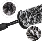 Car Wheel Rim Brush Kit, Woolies Wheel Brush, Car Cleaning Brush Fiber Rod, Steel Ring Fiber Cleaning Brush, Long Non-Slip Handle Clean Brush, Great to Clean Car Wheel Rim