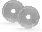 MHW-3BOMBER 58.5mm Espresso Puck Screen with Round Hole 2 Packs Metal Espresso Filter 0.8mm Thickness Coffee Filter for La Marzocco/Gaggia FG7011-OS