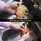 Better Grillin BBQ Bastin Mop Basting Barbecue Brush/Mop Easily Applies Marinades, Sauces, Washes Out, 16in Handle, 6pk