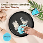 Sturdy Nonstick Tart Pan 11 inch Removable Bottom, Round Carbon Steel Quiche Pan for Baking, Heavy Duty Tart Mold loose for Pie, Mousse Cakes,Fruit and Desserts