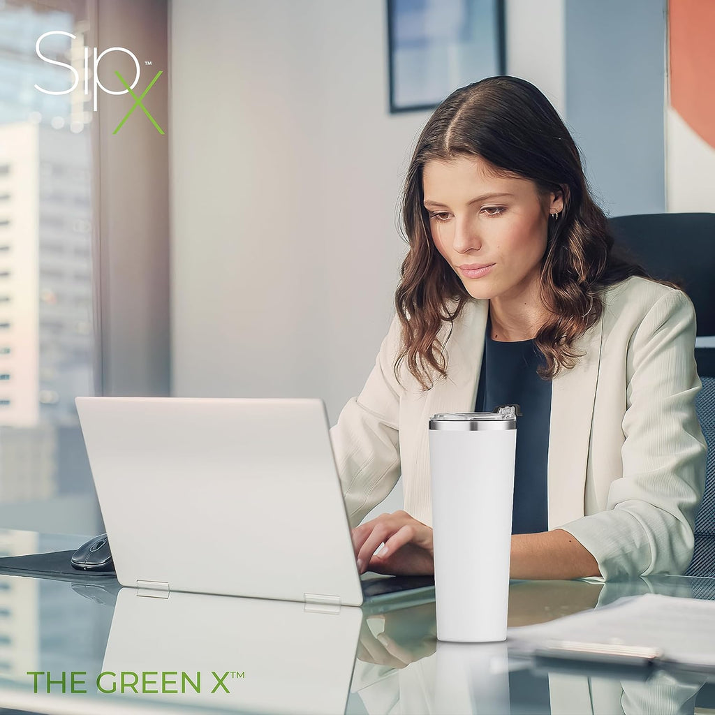SipX™ Triple-Insulated Tumblers - 22oz. Premium Modern Tumbler With Lid, insulated Cup Keeps Hot For 6 Hours, Stainless Steel Tumbler Made Of Sustainable Material, Coffee Travel Mug For Home & Office