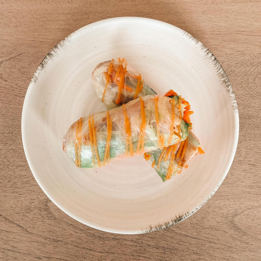 Mora Ceramic Helix Swirl Salad Plates Set of 6, 8in Spiral Porcelain Dish for Kitchen, Small Dinner, Lunch, Appetizer, Dessert, etc - Dishwasher, Microwave, Freezer, Oven Safe Dishware - Snowy White