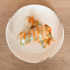 Mora Ceramic Helix Swirl Salad Plates Set of 6, 8in Spiral Porcelain Dish for Kitchen, Small Dinner, Lunch, Appetizer, Dessert, etc - Dishwasher, Microwave, Freezer, Oven Safe Dishware - Snowy White