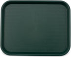 Carlisle FoodService Products Cafe Fast Food Cafeteria Tray with Patterned Surface for Cafeterias, Fast Food, And Dining Room, Plastic, 17.87 X 14 X 0.98 Inches, Forest Green