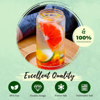 Joyclub 20 oz Glass Cups with Acrylic Lids and Straws 2pcs Can Shaped Glass Iced Coffee Cups with Lids, Drinking Jar Glasses Cute Tumbler Cup Great for Smoothie Soda Boba Tea Cocktail Beer Gift