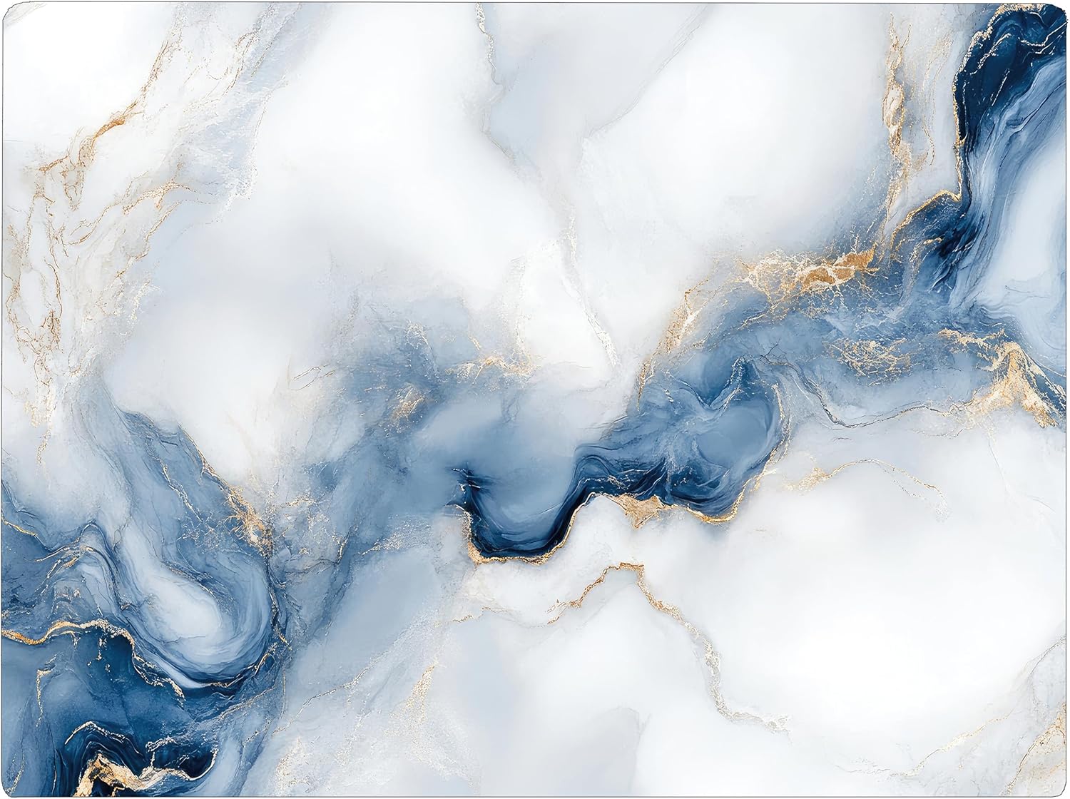 White Blue Cloudy Agate Marble Kitchen Glass Cutting Board Ocean Decorative Gift Marbled Granite Stone Rock Gift For Her Mom Wife (Agate)