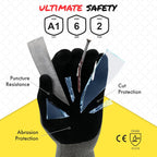 Quest Protective Apparel Cut Resistant Gloves - Puncture Resistant Cutting Gloves Work - Constructed with Graphene Technology
