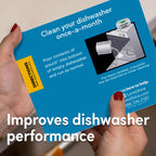 Lemi Shine Natural Dishwasher Cleaner Powered By Citric Acid | 100% Guaranteed Hard Water Cleaning Powder | Eco-Friendly Dishwasher Cleaner and Deodorizer With Fresh Lemon Scent (8 Count)