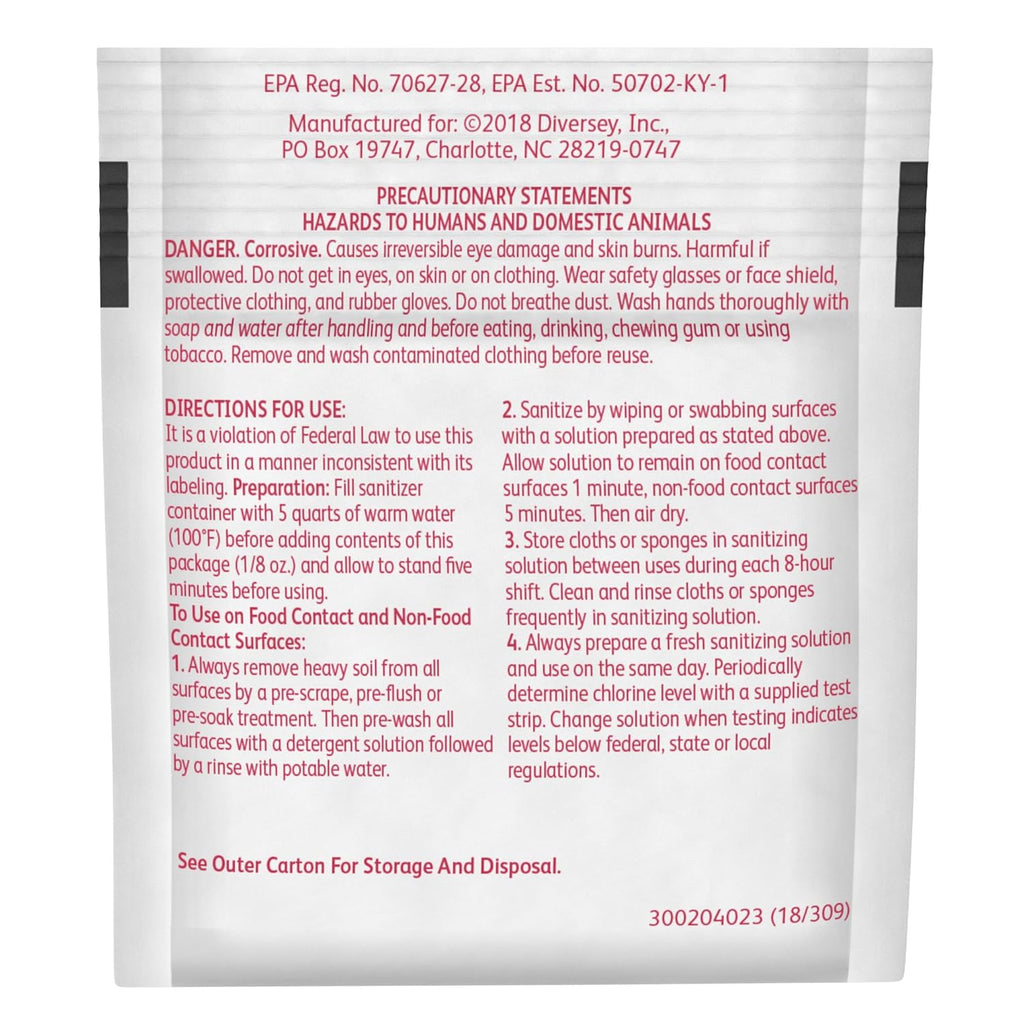 Diversey Sani-Sure Multi-Surface Sanitizer (.125-Ounce, Case of 100)