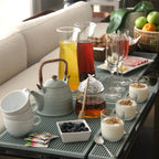 Bar Mats for Bartending - Rubber Bar Mat 18 x 12 inch - 0.4" Thick Flexible Drying Mat for Coffee Bar Kitchen Counter. Non-Slip Coffee Mat for Countertop - Coffee Bar Accessories