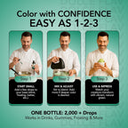 Dolce Flav Natural Green Food Coloring – 2 oz Vibrant Plant-Based Color from Green Apple | Water-Soluble Liquid Dye for Baking, Drinks & Frostings | Graduated Dropper Included | No Artificial Dyes | Kosher | Made in USA