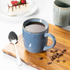 bestone Coffee Mugs Set of 6，12 oz Coffee Mugs, Ceramic Mugs with Handles,Cups Microwave & Dishwasher safe，Vibrant Colors