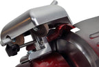KWS MS-10XT Premium 320W Electric Meat Slicer 10-Inch in Red with Non-sticky Teflon Blade, Frozen Meat/Deli/Cheese/Food Slicer Low Noises Commercial and Home Use [ ETL, NSF Certified ]