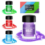 Edible Glitter - 4 Colors Edible Luster Dust Metallic Food Grade Coloring Glitter for Drinks, Baking, Cake Decorating - Edible Dust Powder Shimmer Sprinkle Powder for Icing, Wine, Chocolate, Candy