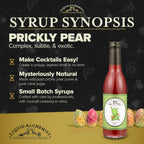 Liquid Alchemist Prickly Pear Syrup for Cocktails - Real Ingredients Make our Prickly Pear Puree a Perfect Margarita Mix - Our Vegan Drink Syrups are Non-GMO & Last up to 2 Years (12 oz)