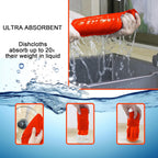 kimteny 13x28 Inches Kitchen Cloth Dish Towels, 400 GSM Premium Dishcloths, Super Absorbent Coral Velvet Microfiber Cleaning Cloths, Fast Drying Rags for Washing Dishes (8 Pack, Red)