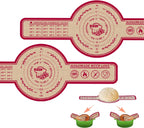 Silicone Bread Sling for Dutch Oven, 2 Pack (8" Round) – Non-Stick & 500°F Heat Resistant Sourdough Mat, Easy to Clean, Reusable Food-Grade Sourdough Slings – Fits 5 qt and up Dutch Ovens