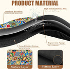 Talavera Mexican Tiles Dish Drying Mat for Kitchen Counter Bar Mat Hide Stain Absorbent Rubber Backed Coffee Mat Maker Espresso Machine Bar Accessories 15.7 x 23.6 Inch