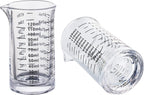 Ackers 4 Oz Glass Measuring Cup,Borosilicate Shot Glass with V-Shaped Spout-Black Line
