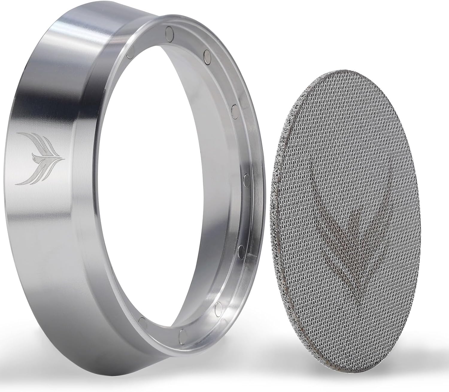 58mm Espresso Bar Accessories Kit – Maple Handle Calibrated Tamper, Espresso Leveler, Beech Wood Tamping Station, and Dosing Funnel with Puck Screen