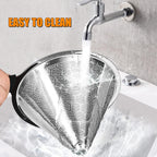 Pour Over Coffee Dripper, Reusable Cone Coffee Filter 1-4 cup, Stainless Steel Portable Coffee Filters Coffee Maker with Cleaning Brush for Home Office Travel Camping