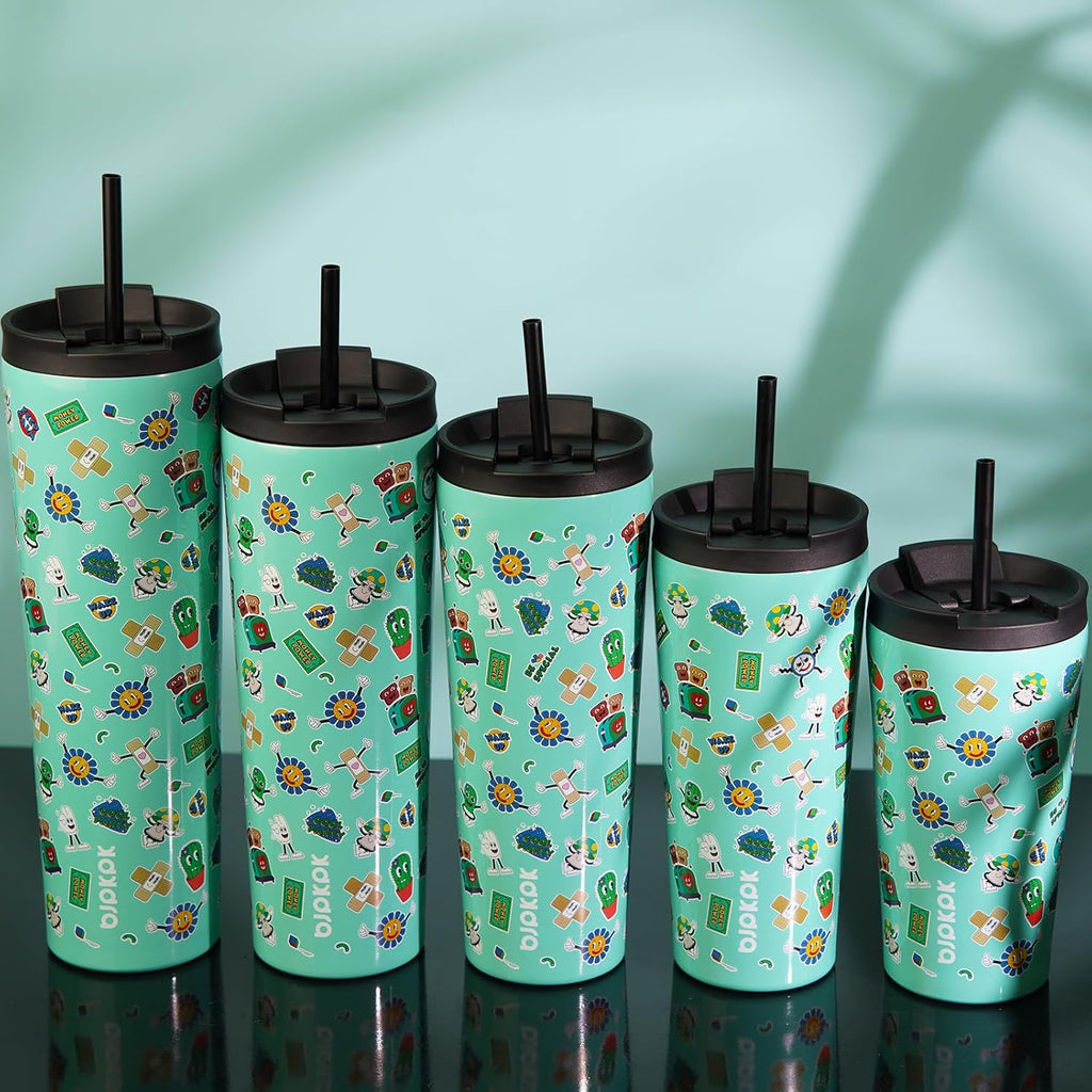 BJPKPK 26oz Tumbler With lid And Straw Stainless Steel Travel Coffee Mug Insulated Tumblers Cups,Hawaii Fruits Purple