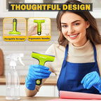 DIYSELF Razor Blade Scraper, 1 PCS Razor Scraper with Handle, Razor Blade Scraper Tool for Glass, Window Scraper with 10 PCS 4″ Blades, Razor Scraper Tool for Cleaning Stovetop, Oven, Shower Glass