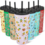 BJPKPK 22oz Tumbler With lid And Straw Stainless Steel Travel Coffee Mug Insulated Tumblers Cups,Hawaii Fruits Purple