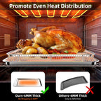 Air Fryer Basket for Oven, OPENICE 18.6" x 12.8" Air Fryer Basket and Tray Set, Extra Large Stainless Steel Air Fryer Pan Crisper Tray for Crisping Fried, Chicken, Bacon