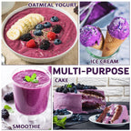 Freeze Dried Balck Raspberry Powder - 100% Black Raspberry Extract Fruit Powder for Smoothies, Made from Whole Raspberries No Additive Natural Food Coloring for Baking, Cake Decoration - 4oz