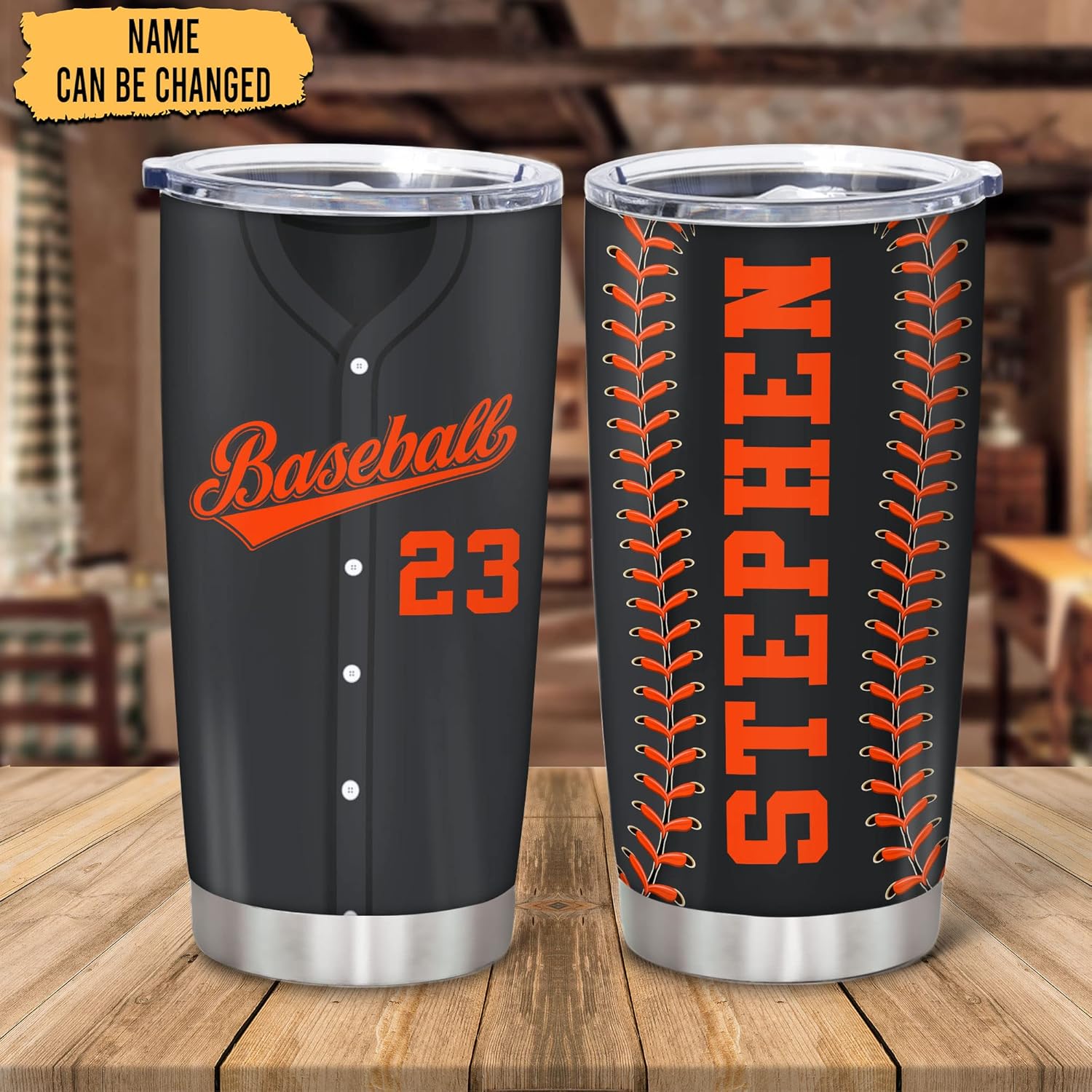 Hyturtle Personalized Baseball Tumbler Baseball Players Design Stainless Steel Double Walled Vacuum Insulated Tumblers 20oz30oz Coffee Travel Mug Cup Christmas Gift For Men Boys Friends Dad Sports Fan