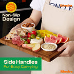 Riveira Bamboo End Grain Wood Cutting Board – Versatile And Durable: Set Of 3 Pcs Wooden Cutting Boards – Natural Wooden Cutting Boards For Kitchen Set – Complete Bamboo End Grain Cutting Board