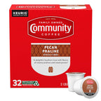 Community Coffee Pecan Praline Medium Roast Single Serve Keurig K-Cup Pods 32 ct Box