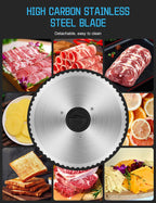 Meat Slicer Blade TOKASS 7.5'' Stainless Steel,Food Slicer Round Blade only for TOKASS Meat Slicer(Serrated blade)