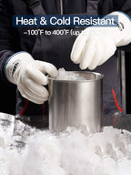 LANON Protection wahoo Liquid Silicone Smoker Oven Gloves, Food-Contact Grade, Heat Resistant Gloves for Cooking, Grilling, Baking, White, XXL/11