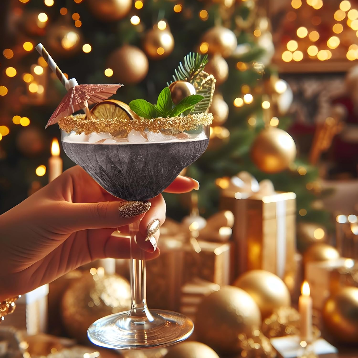 Bakell - Black Tinker Dust (4g, 1x Mini Spray Pump) Edible Glitter for Food, Desserts, and Beverages!