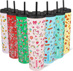 BJPKPK 34oz Insulated Tumbler With lid And Straw Stainless Steel Tumblers Travel Coffee Mug Reusable Thermal Cup,Unicorns