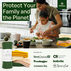 24 Pack Multicolored Reusable Paper Towels - Nature Friendly - Organic Cotton Alternative - Thick, Strong, Paperless Kitchen Dish Cloths - Reusable Napkins - Dish Towels - Cloth Napkin