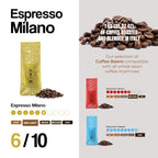 Dongiò Caffè Milano Blend - Whole Bean Coffee, Medium-Light Roast, Premium Coffee Quality, 2.2 Pounds (35.2 Oz - Pack of 1), Delicate Blend with a Very High Aromatic Profile, Sweet and Enveloping