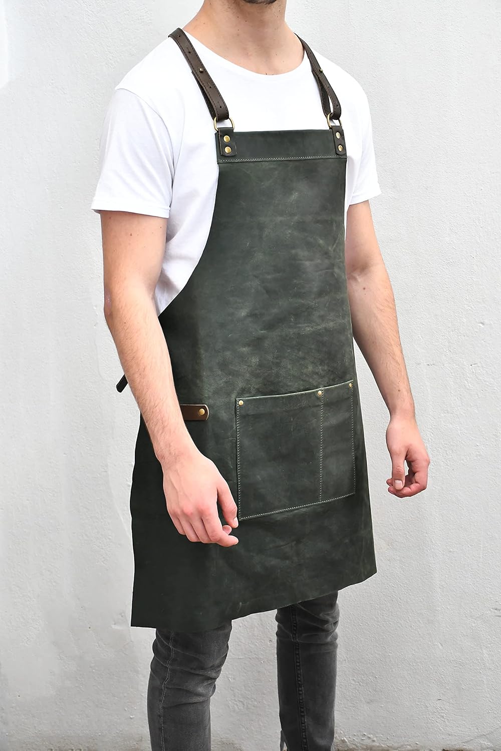 Leather Apron Barista Barber BBQ Barbecue