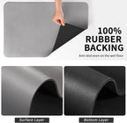 Coffee Mat - Absorbent Hide Stain Rubber Backed Dish Drying Mat for Kitchen Counter - Bar Mats for Countertops Accessories Fit Under Coffee Maker Espresso Machine