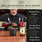 Liquid Alchemist Prickly Pear Syrup for Cocktails - Real Ingredients Make our Prickly Pear Puree a Perfect Margarita Mix - Our Vegan Drink Syrups are Non-GMO & Last up to 2 Years (12 oz)