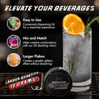 MONÉGASQUE Silver Edible Glitter for Drinks 10g – Silver Edible Glitter for Cakes – Halloween Cupcakes & Cake Decorating Sprinkles – Drink Shimmer Powder for Cocktails – Spray Cakes Decorations