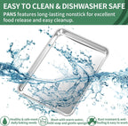 Baking Sheets Set of 2, HKJ Chef Cookie Sheets 2 Pieces Stainless Steel Baking Pans & Toaster Oven Tray Pans, Rectangle Size 20L x 14W x 1H inch & Non Toxic & Healthy & Easy Clean