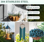 125 Pcs Screw Hooks in 5 Sizes – Cup Hooks for Hanging Plants, Mugs, Lights, and Ceiling Storage (Silver)