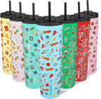 BJPKPK 34oz Insulated Tumbler With lid And Straw Stainless Steel Tumblers Travel Coffee Mug Reusable Thermal Cup,Playground